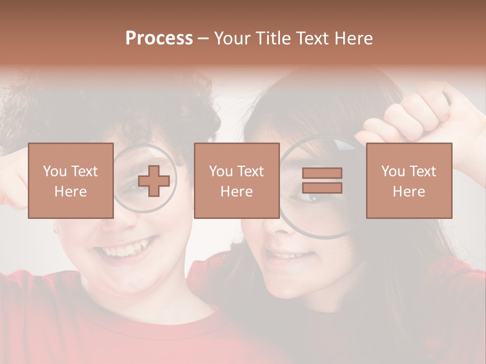 Glass Look Magnifier PowerPoint Template