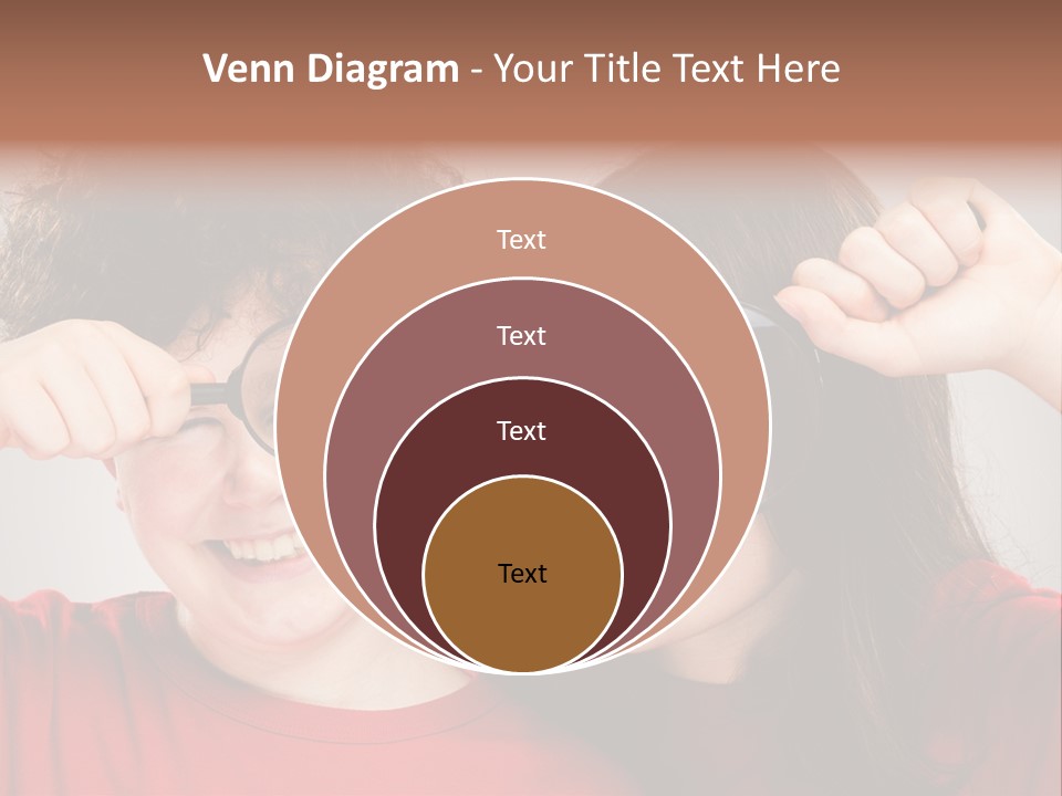 Glass Look Magnifier PowerPoint Template