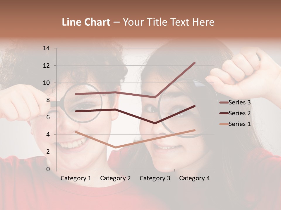 Glass Look Magnifier PowerPoint Template