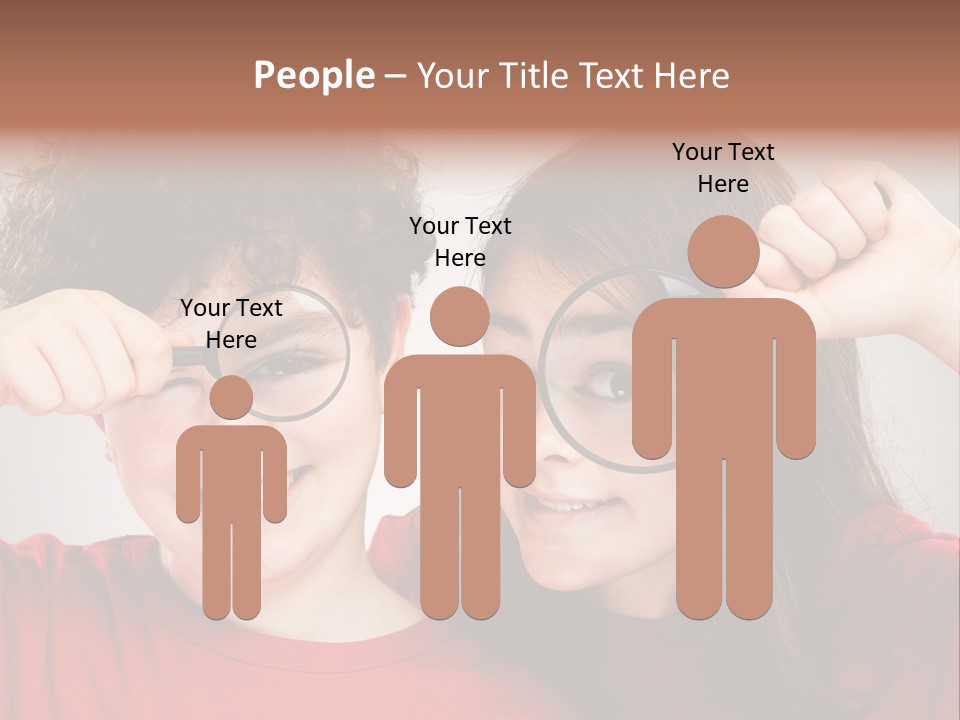 Glass Look Magnifier PowerPoint Template