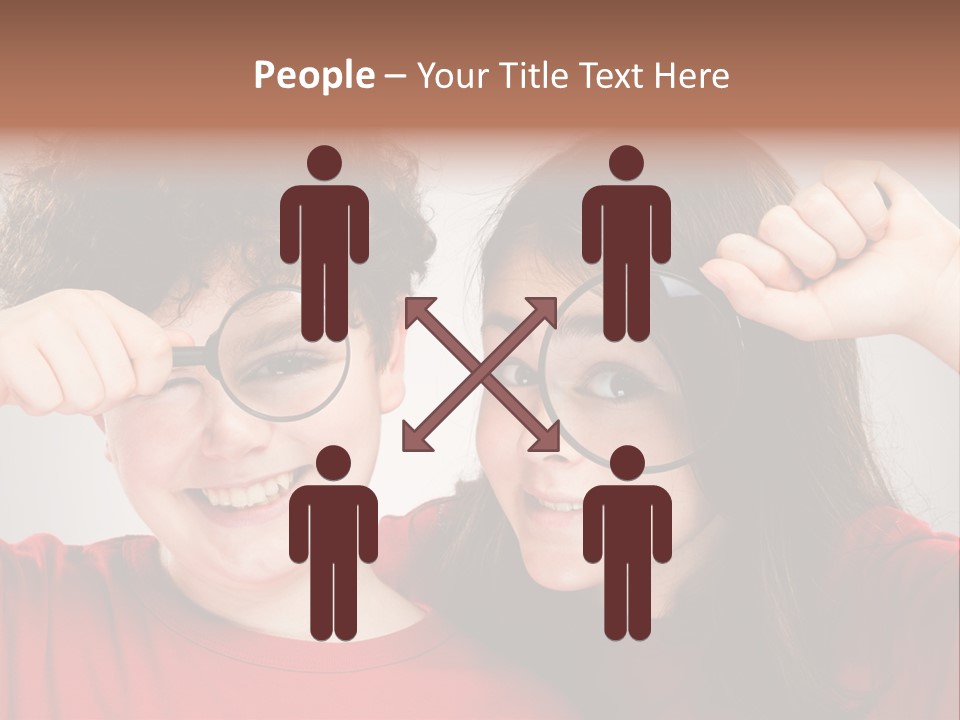 Glass Look Magnifier PowerPoint Template