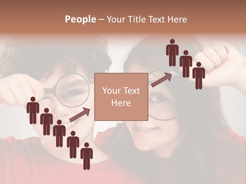 Glass Look Magnifier PowerPoint Template