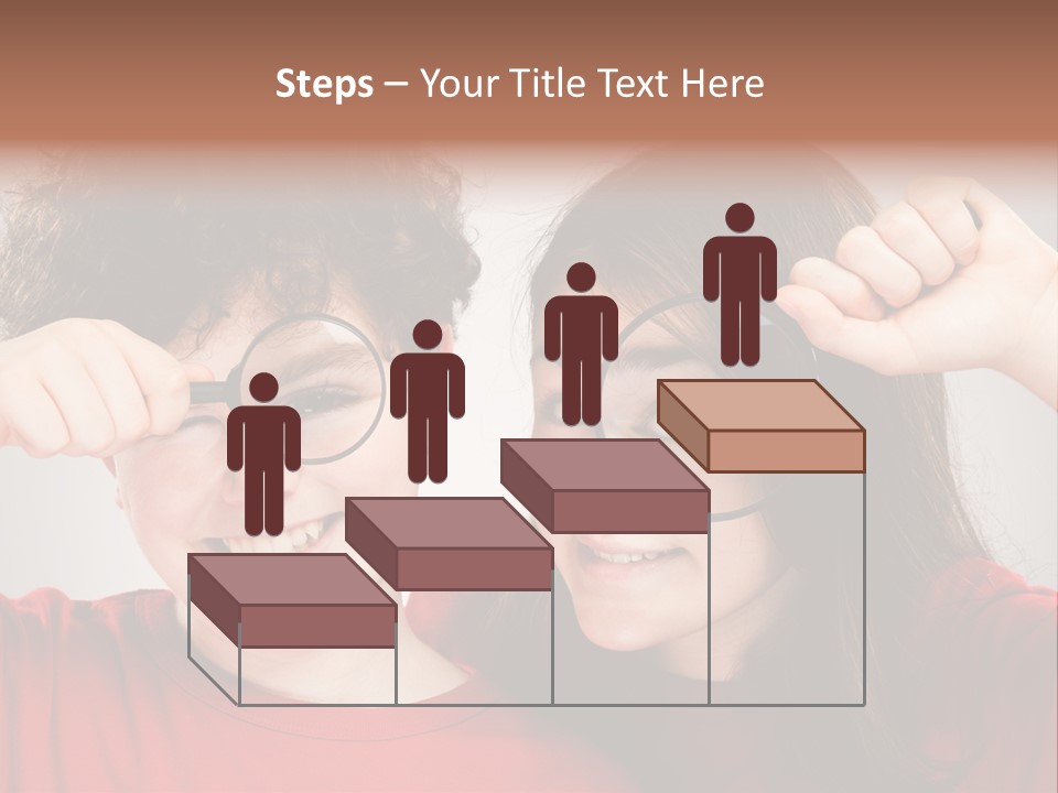 Glass Look Magnifier PowerPoint Template