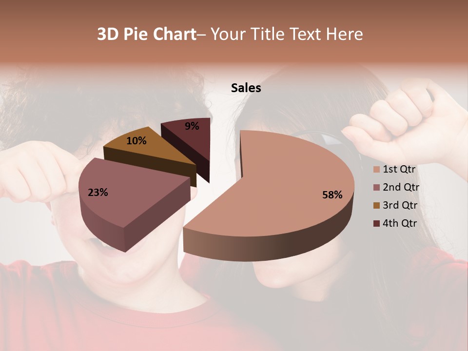 Glass Look Magnifier PowerPoint Template