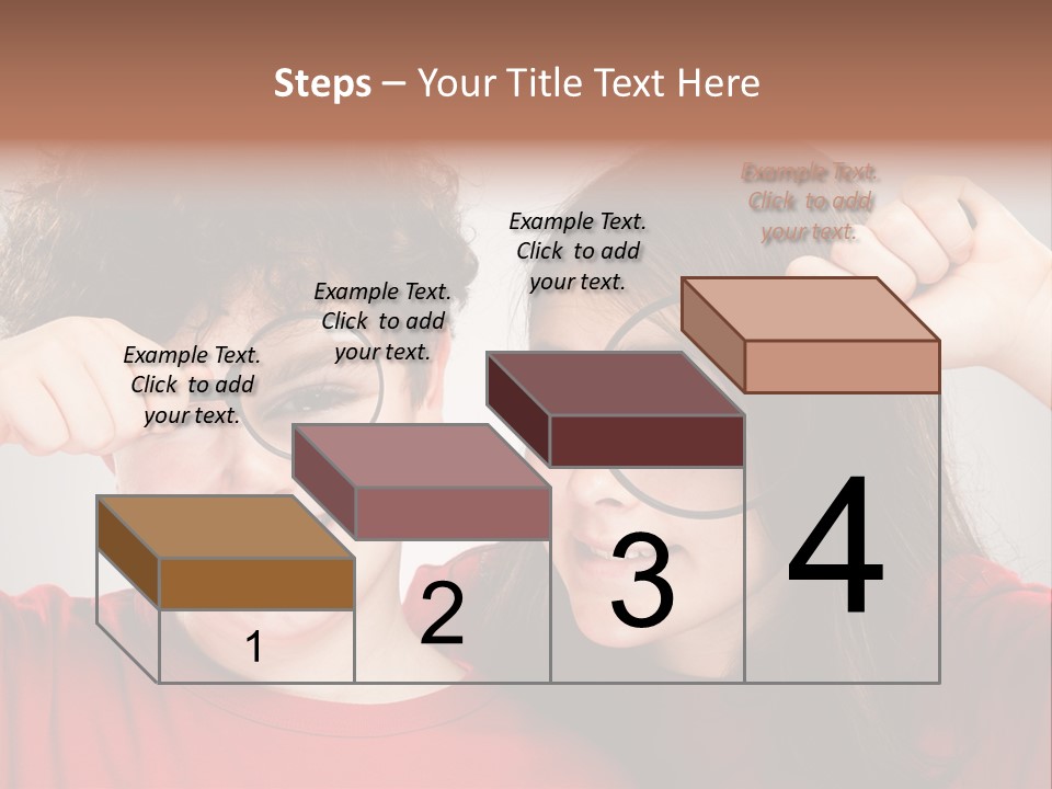 Glass Look Magnifier PowerPoint Template