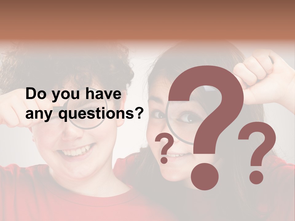 Glass Look Magnifier PowerPoint Template