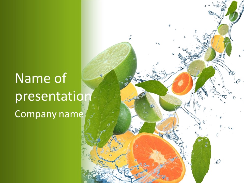 Lime Group Background PowerPoint Template