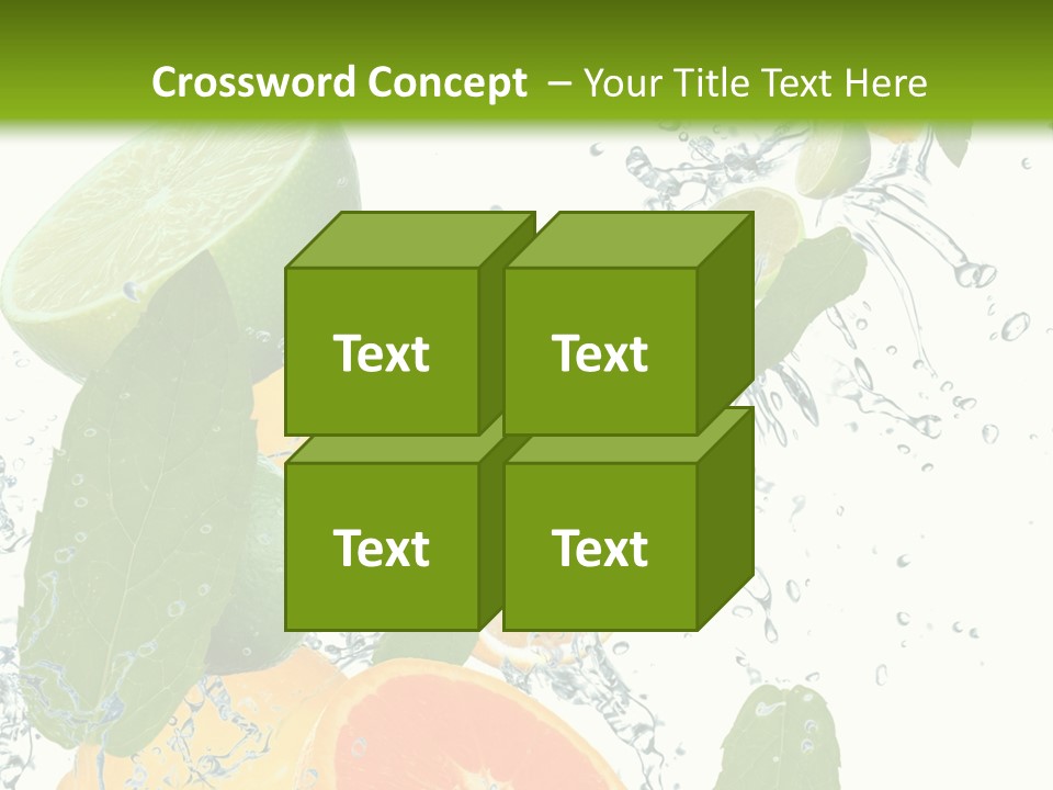 Lime Group Background PowerPoint Template