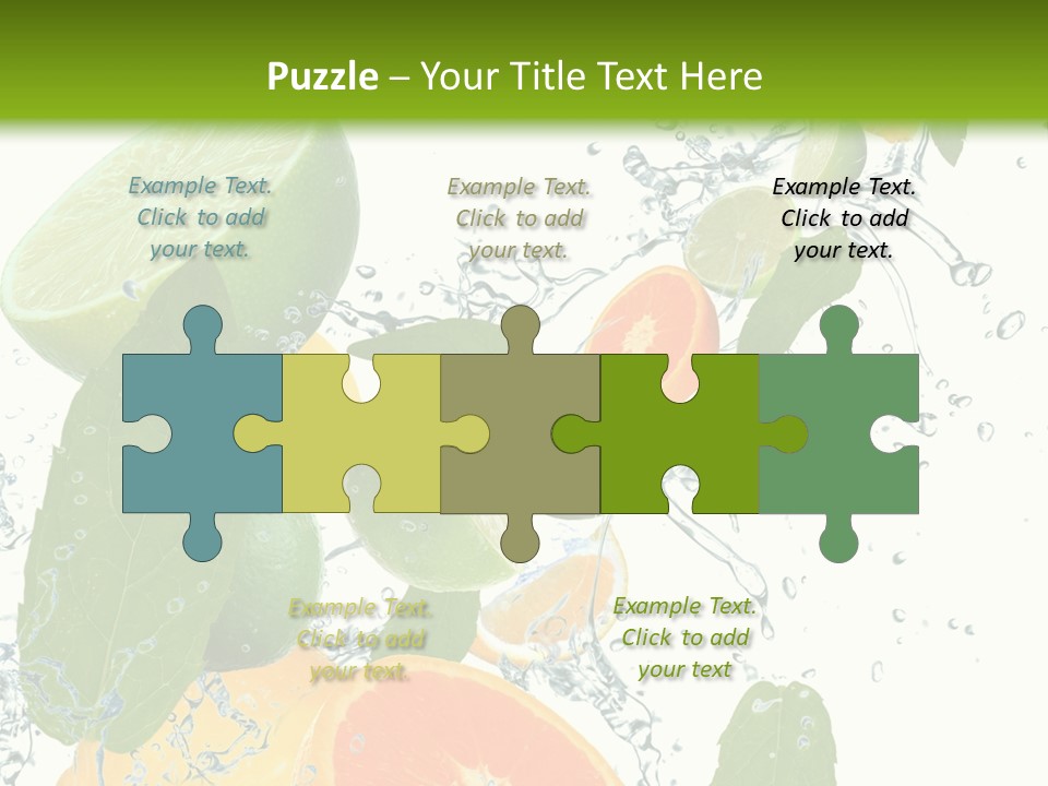 Lime Group Background PowerPoint Template