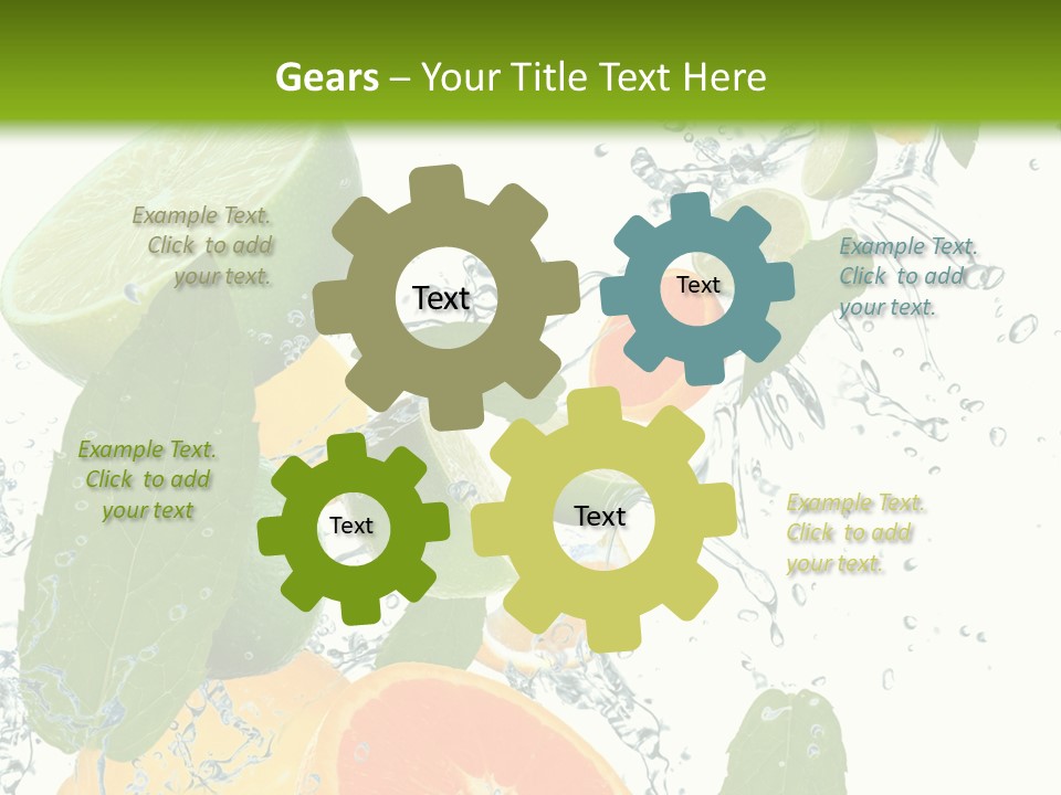 Lime Group Background PowerPoint Template