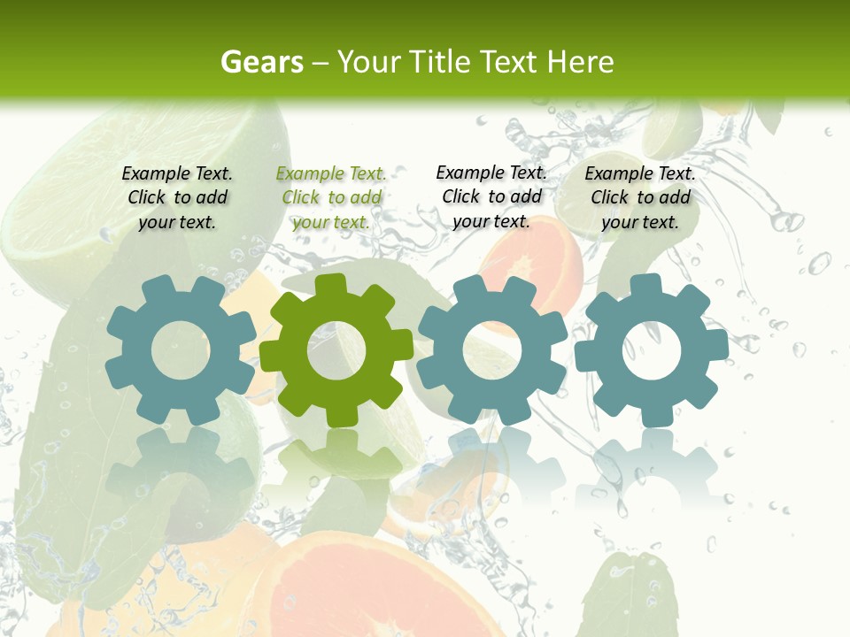 Lime Group Background PowerPoint Template