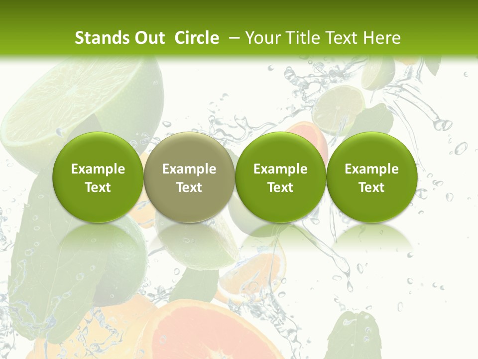 Lime Group Background PowerPoint Template