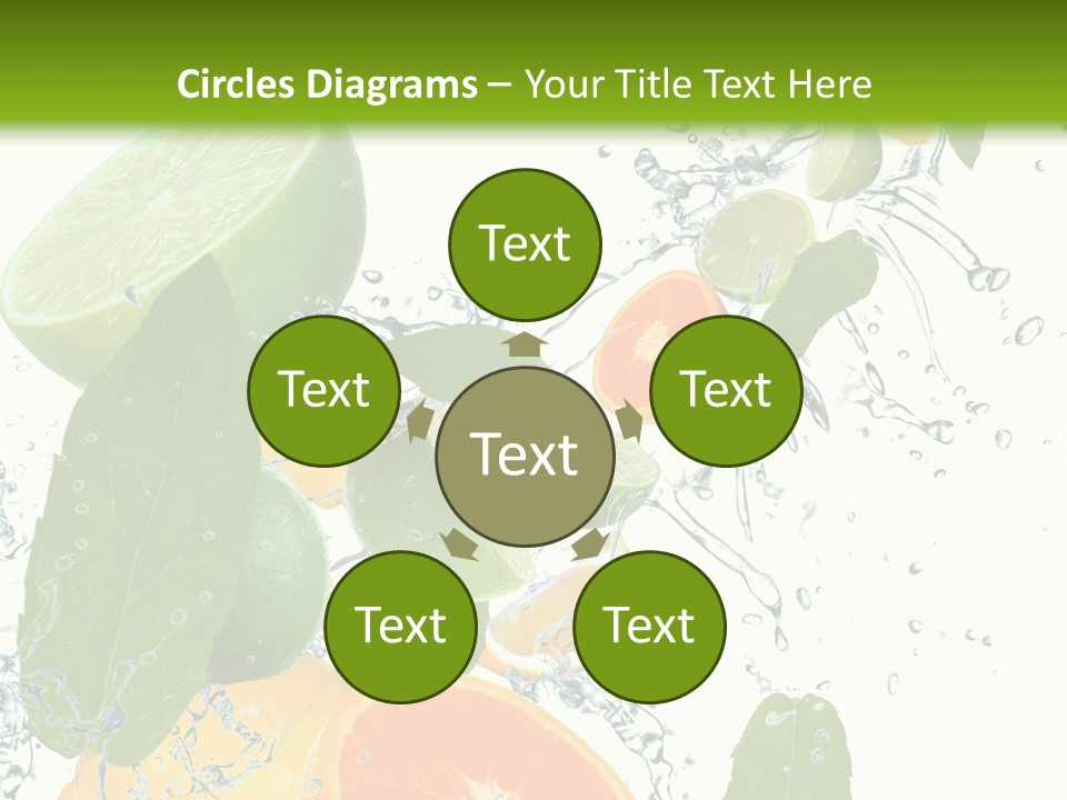 Lime Group Background PowerPoint Template