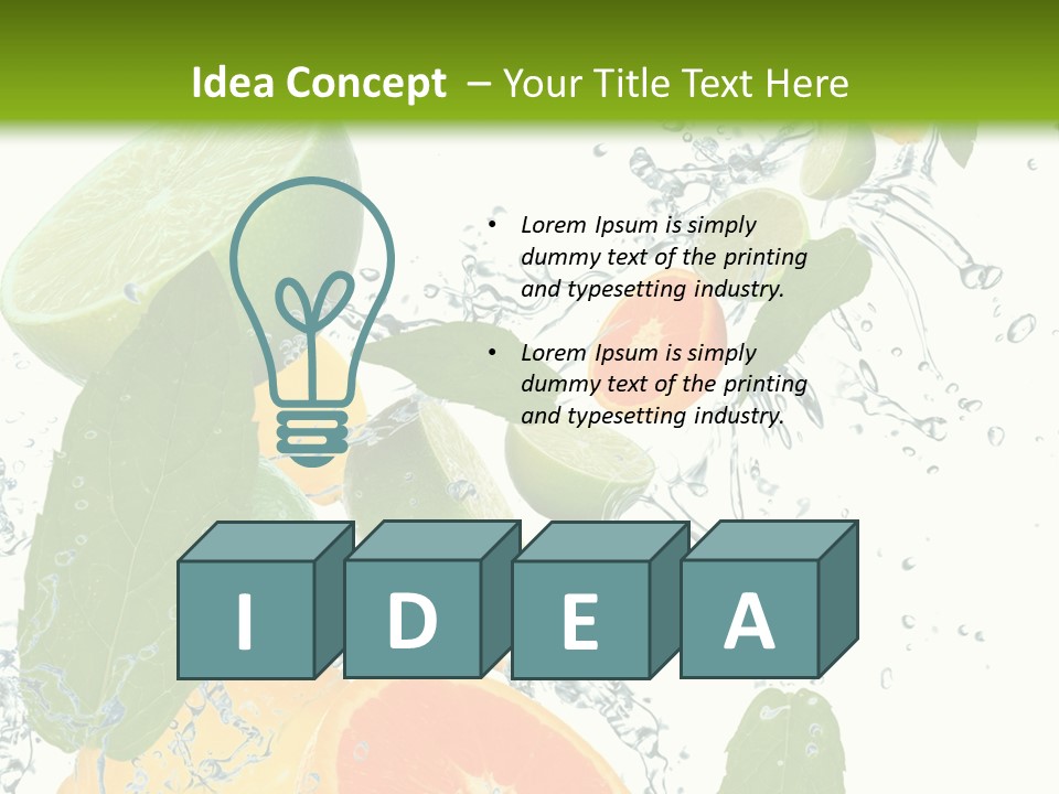 Lime Group Background PowerPoint Template