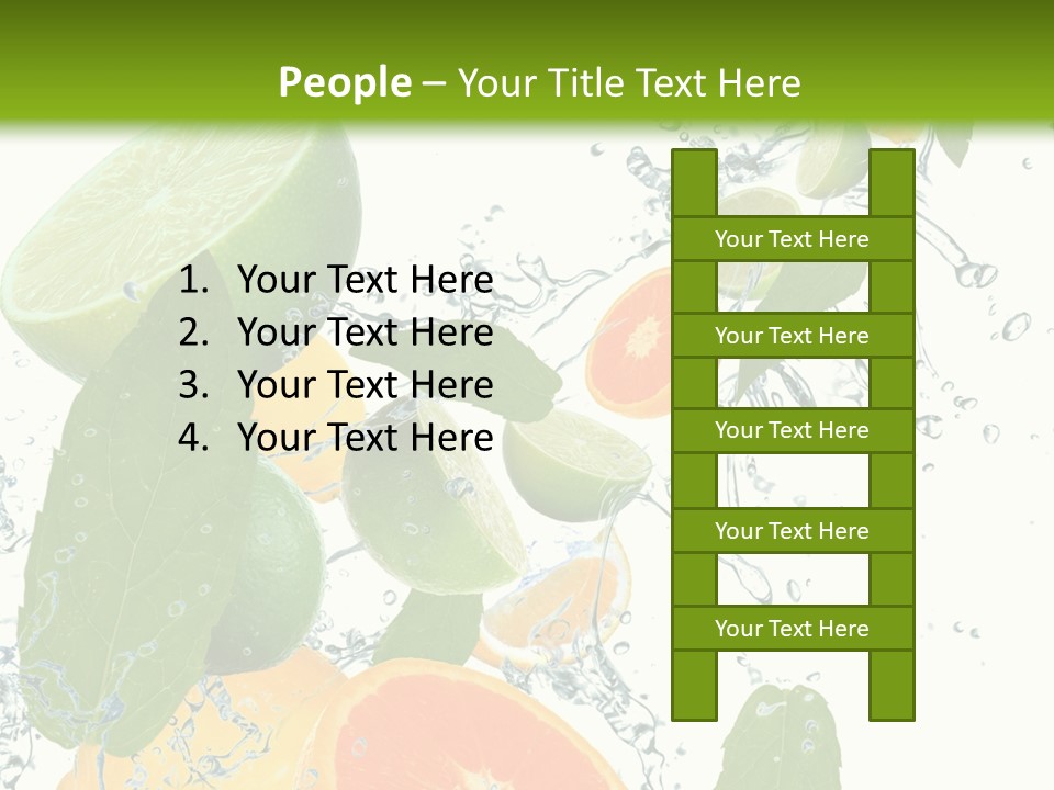 Lime Group Background PowerPoint Template