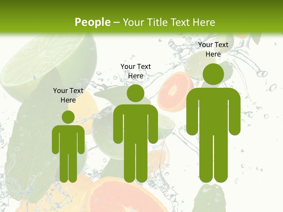 Lime Group Background PowerPoint Template