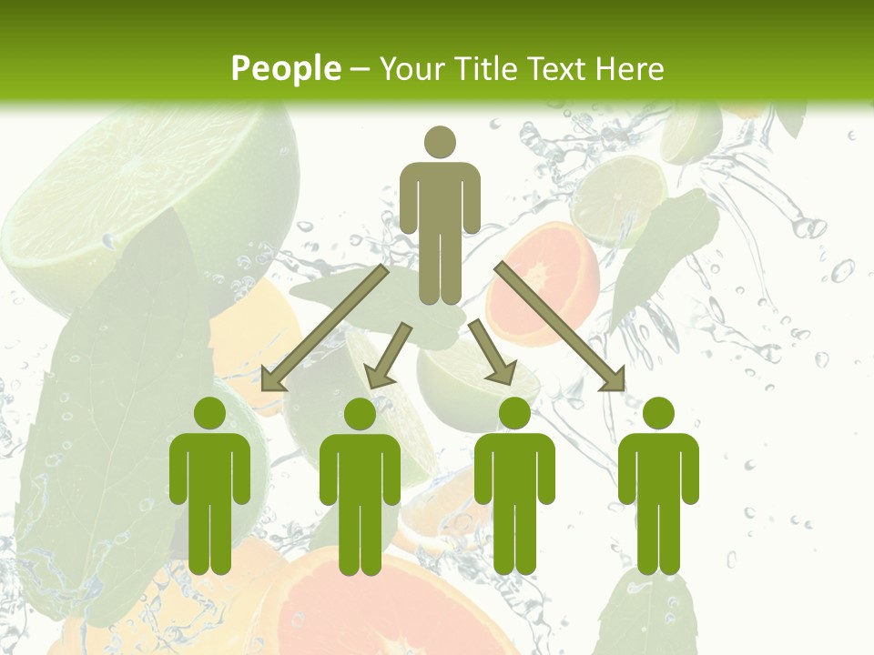 Lime Group Background PowerPoint Template