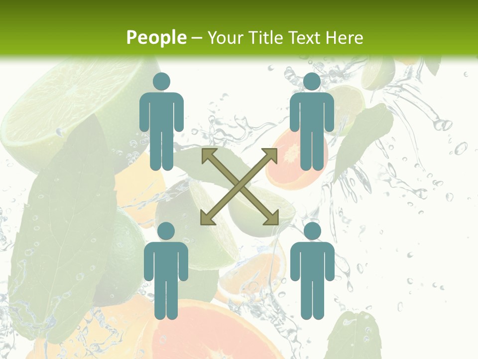 Lime Group Background PowerPoint Template