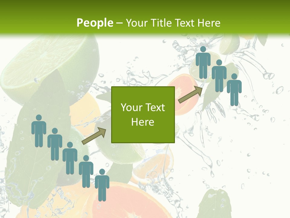 Lime Group Background PowerPoint Template