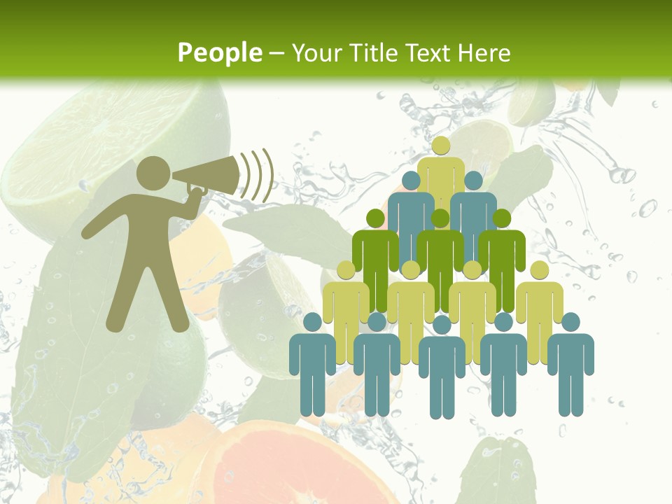 Lime Group Background PowerPoint Template
