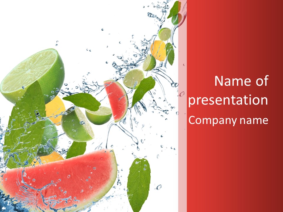 Orange Lime Green PowerPoint Template