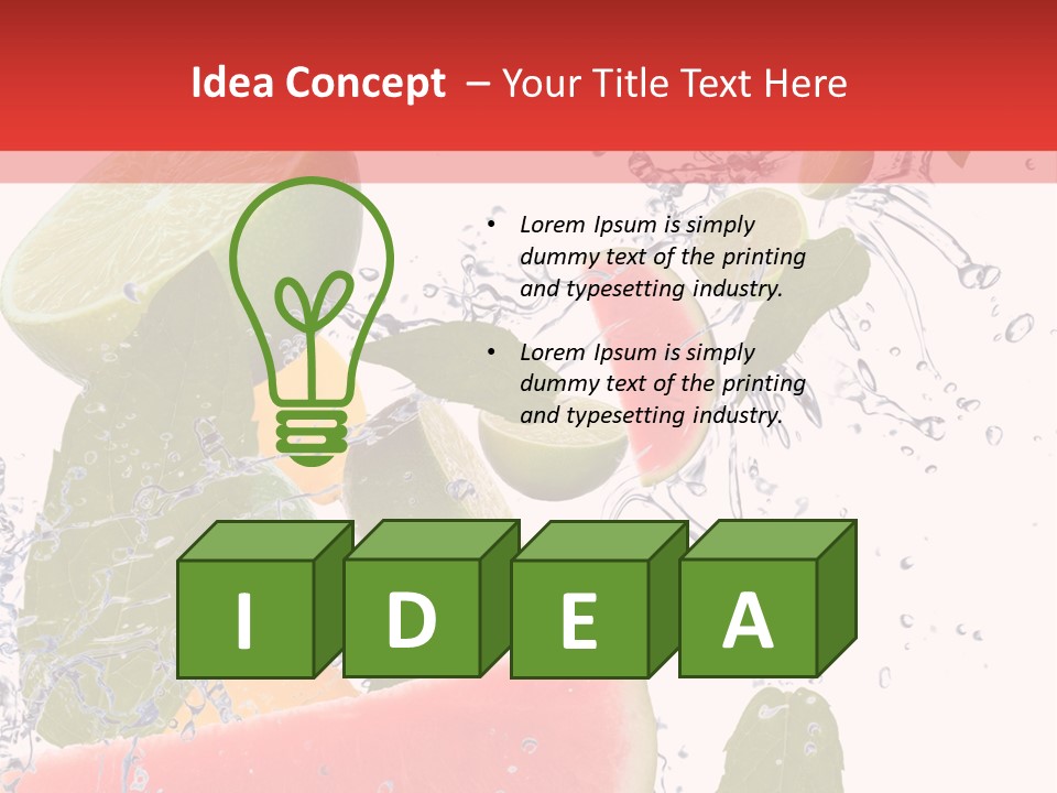 Orange Lime Green PowerPoint Template