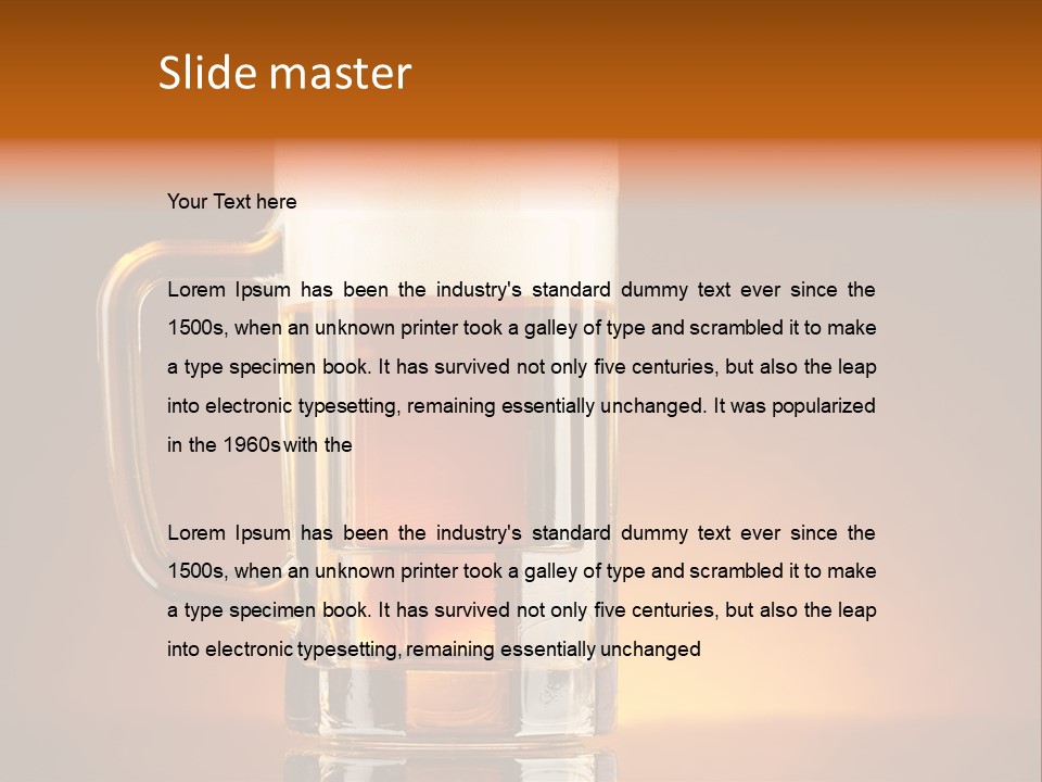 Draft Brown Bubble PowerPoint Template