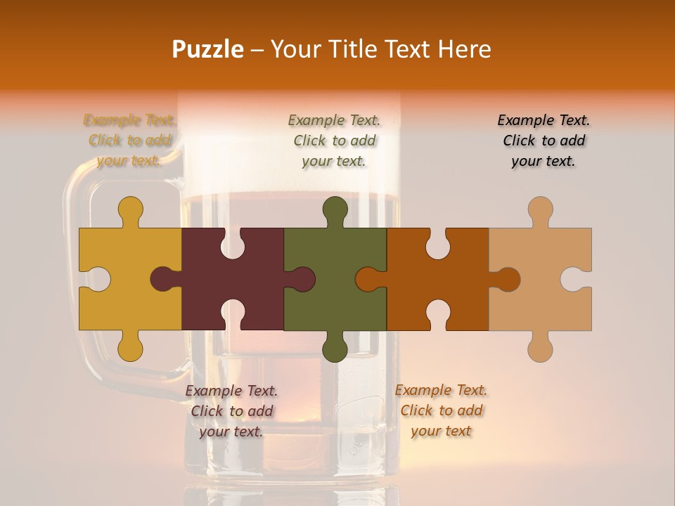 Draft Brown Bubble PowerPoint Template