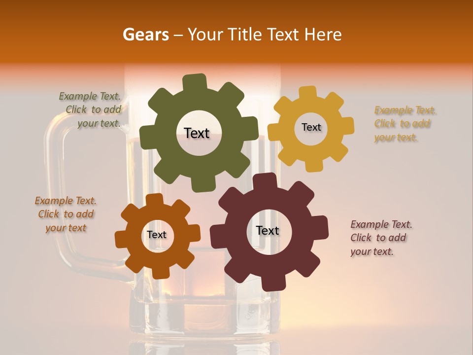 Draft Brown Bubble PowerPoint Template