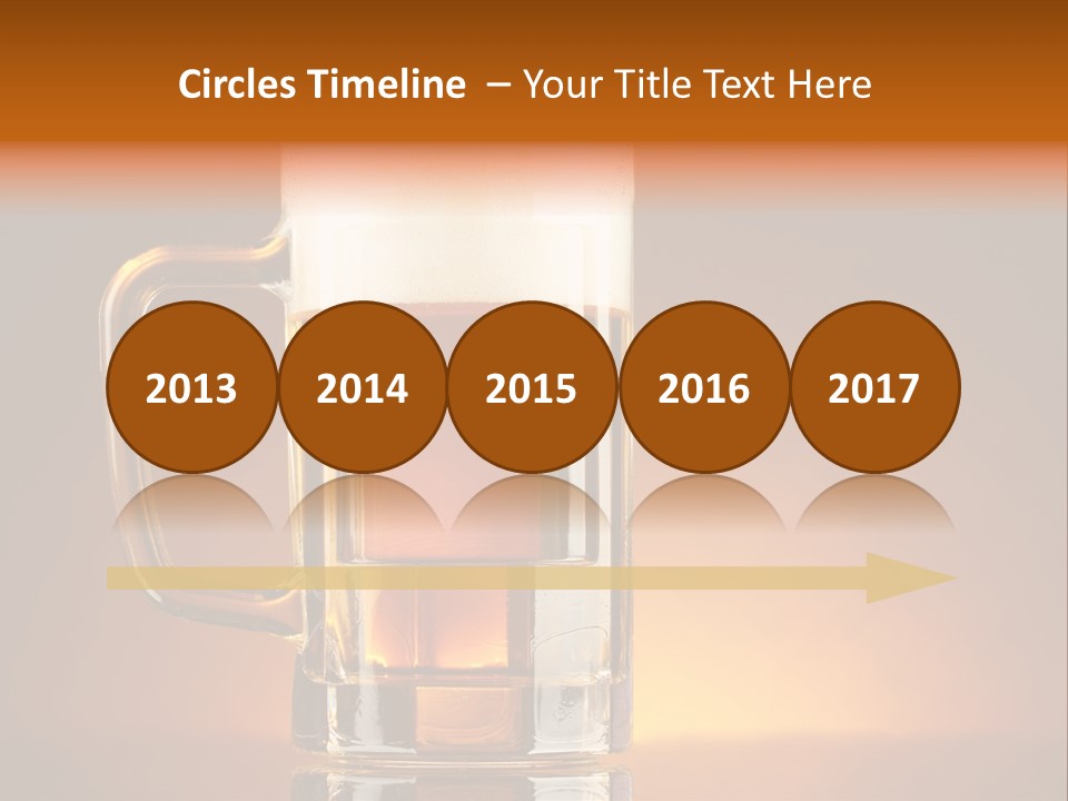 Draft Brown Bubble PowerPoint Template
