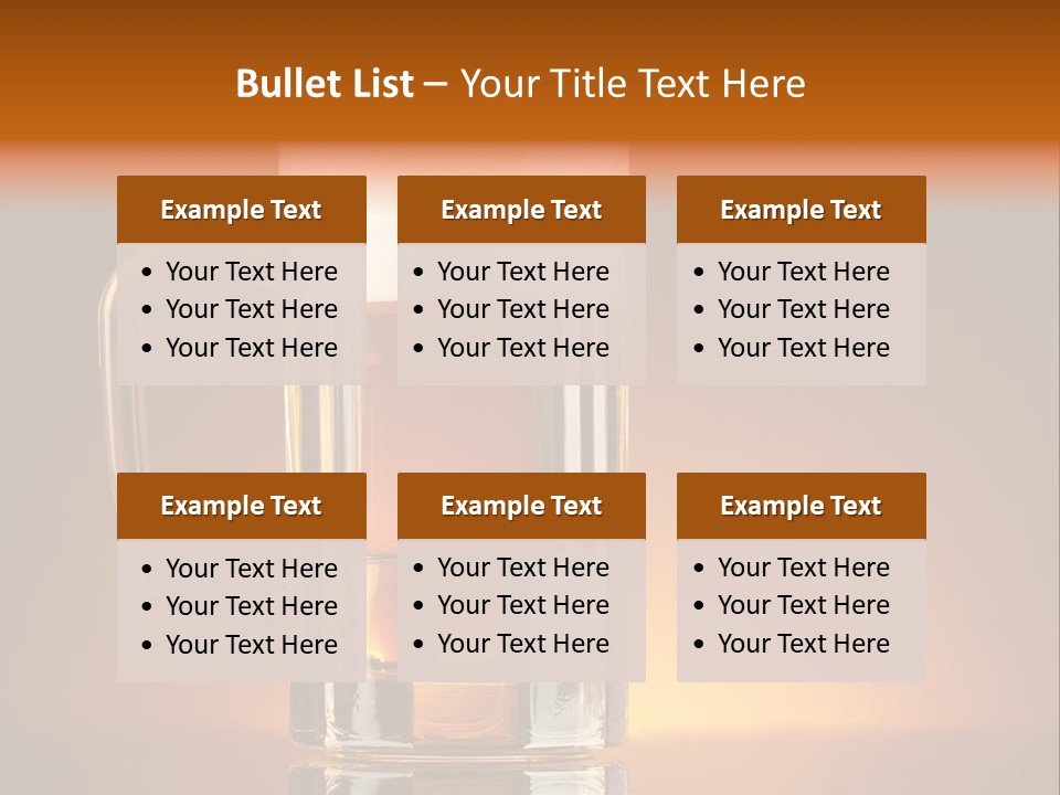 Draft Brown Bubble PowerPoint Template