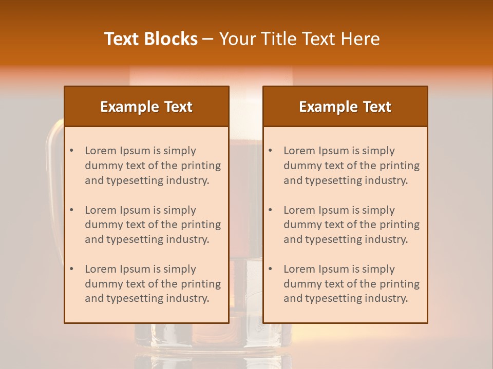 Draft Brown Bubble PowerPoint Template
