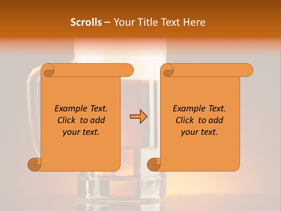 Draft Brown Bubble PowerPoint Template