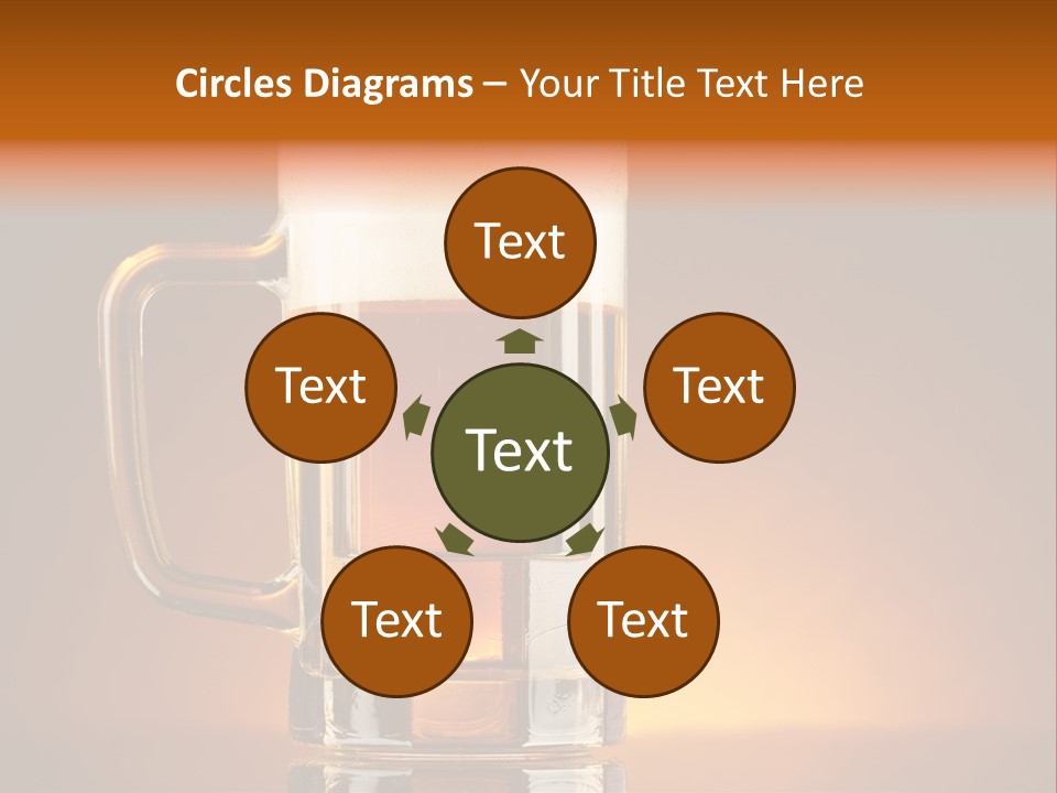 Draft Brown Bubble PowerPoint Template