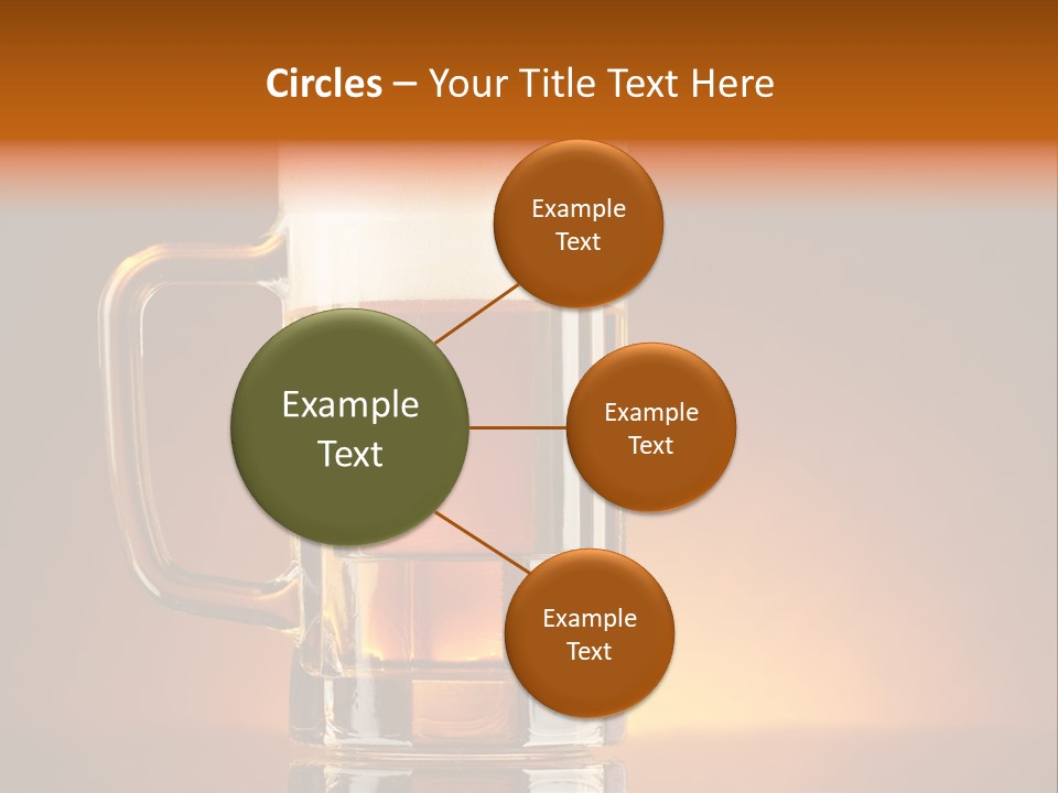 Draft Brown Bubble PowerPoint Template