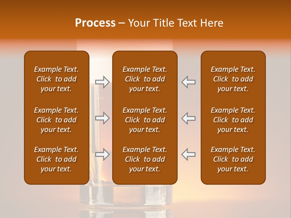 Draft Brown Bubble PowerPoint Template