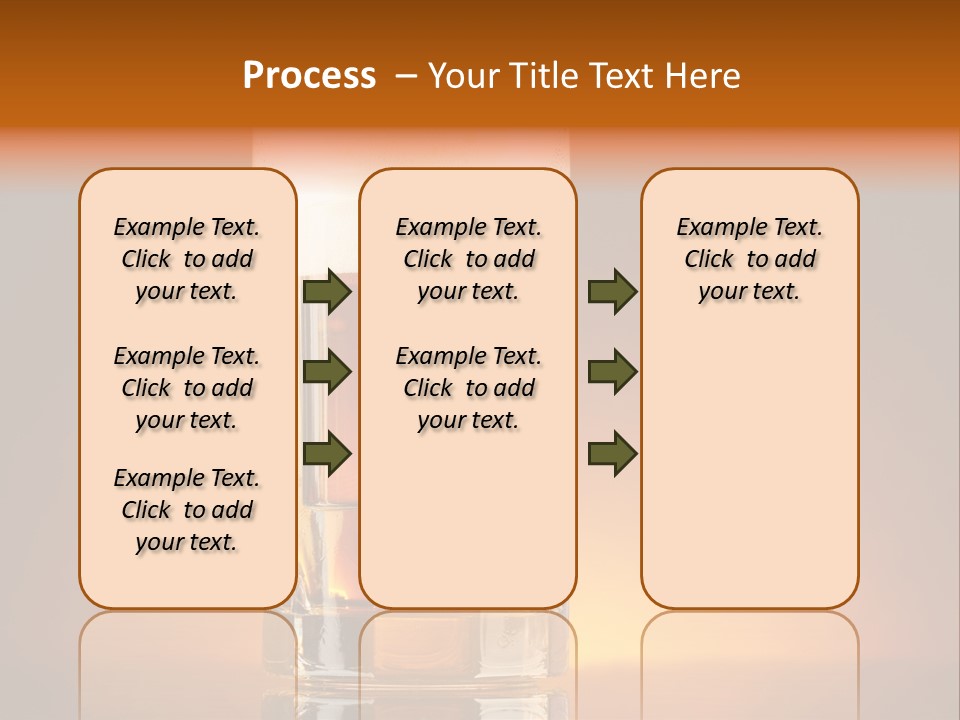 Draft Brown Bubble PowerPoint Template