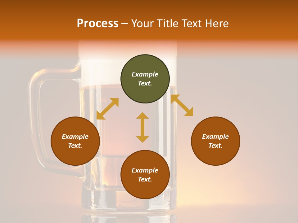 Draft Brown Bubble PowerPoint Template