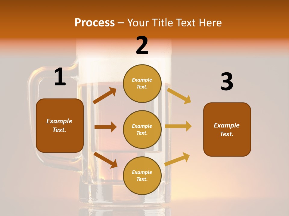Draft Brown Bubble PowerPoint Template