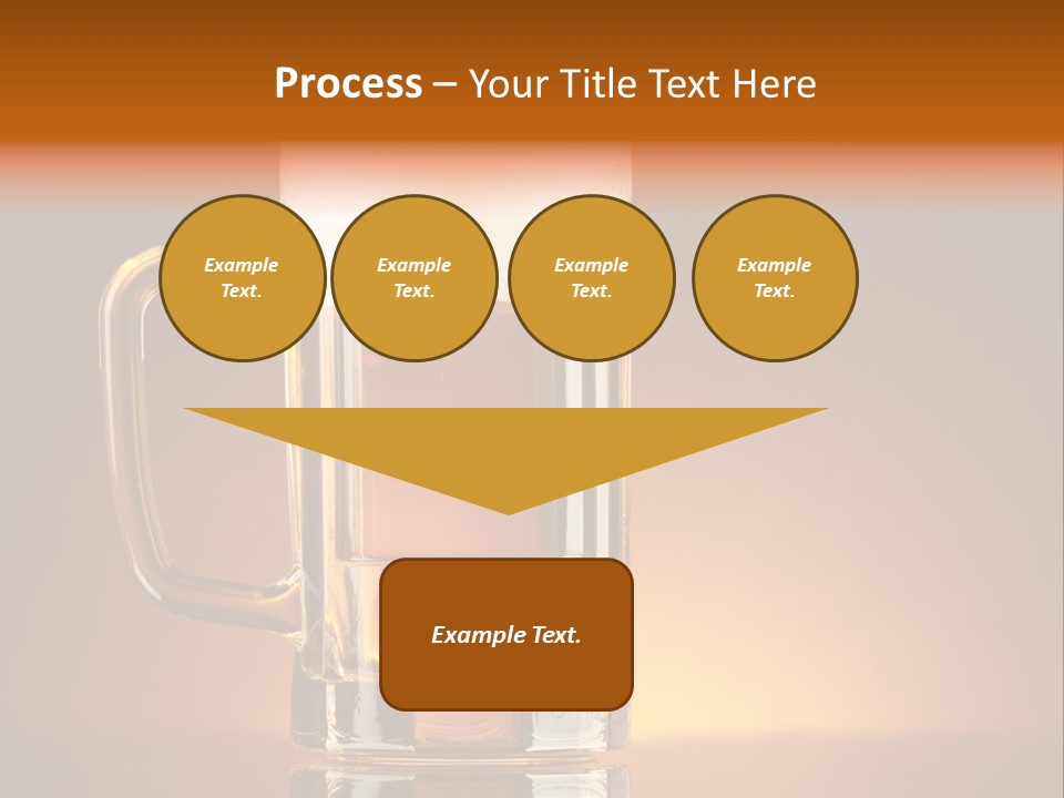 Draft Brown Bubble PowerPoint Template