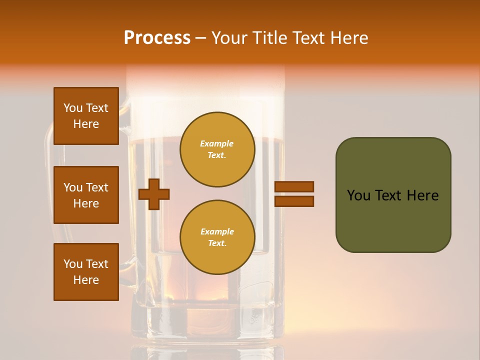 Draft Brown Bubble PowerPoint Template