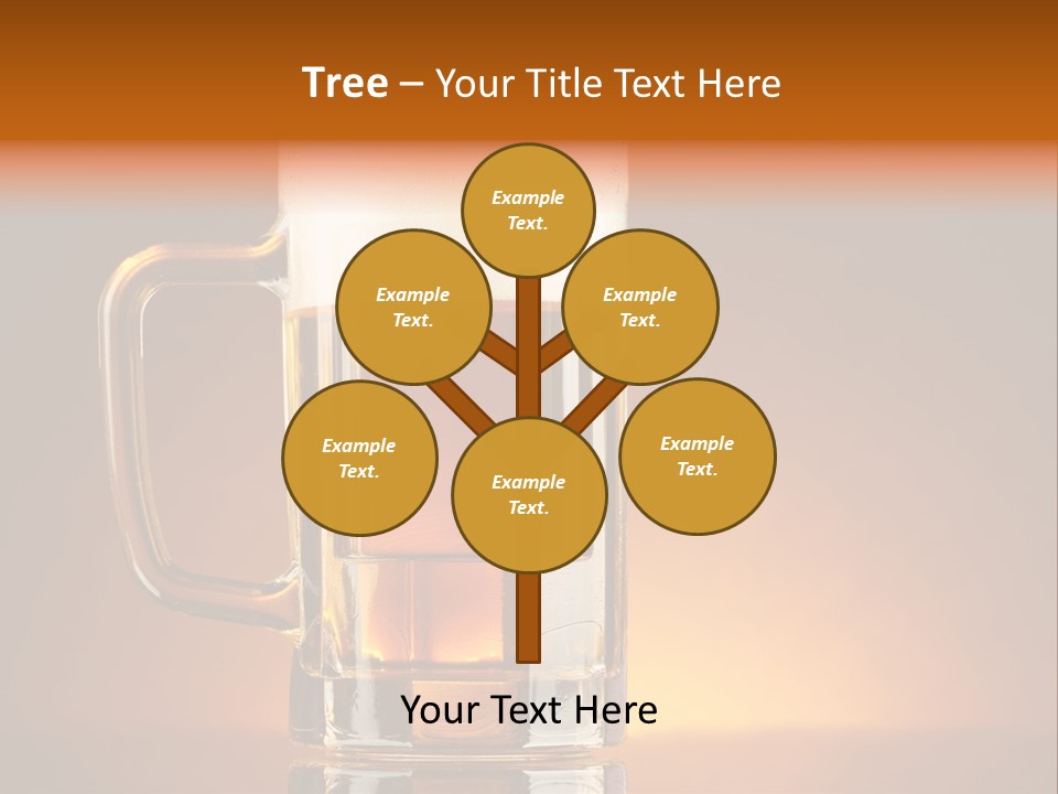 Draft Brown Bubble PowerPoint Template