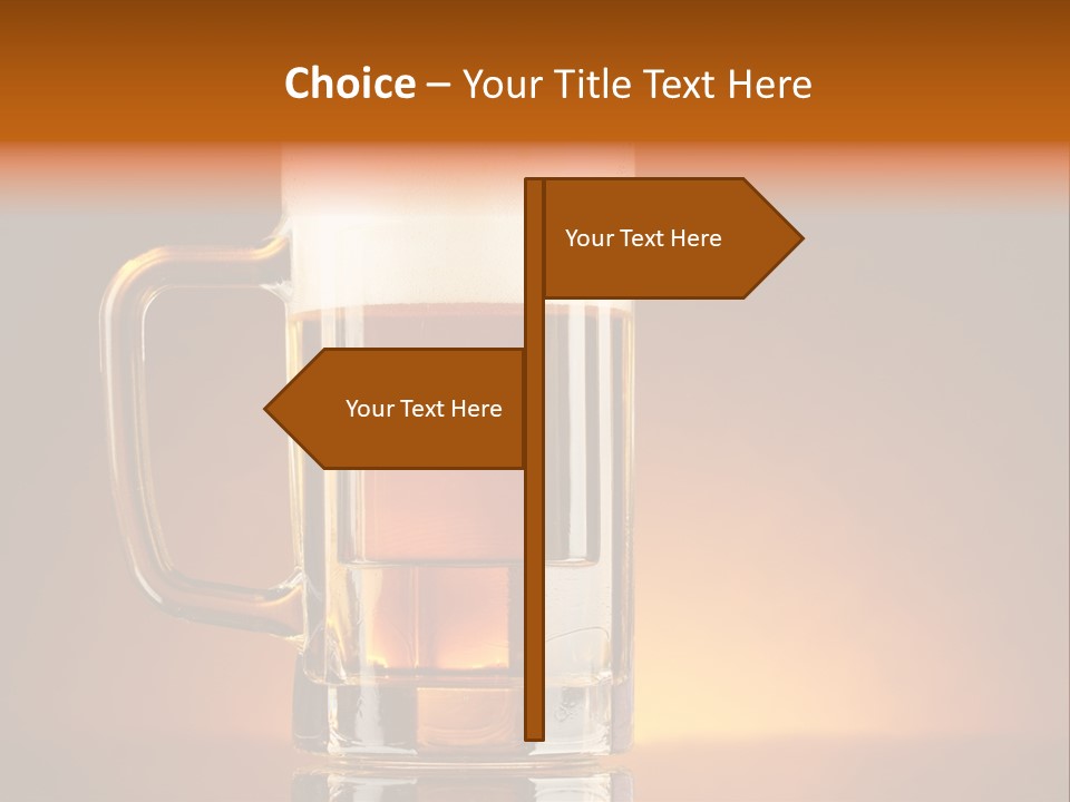 Draft Brown Bubble PowerPoint Template