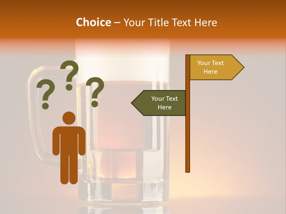 Draft Brown Bubble PowerPoint Template