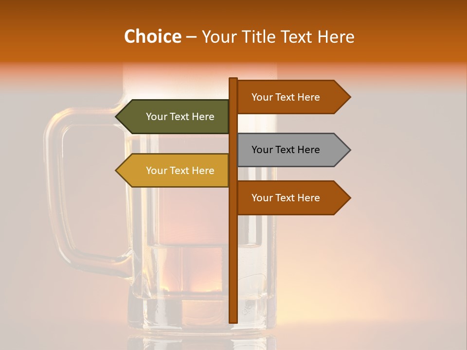 Draft Brown Bubble PowerPoint Template