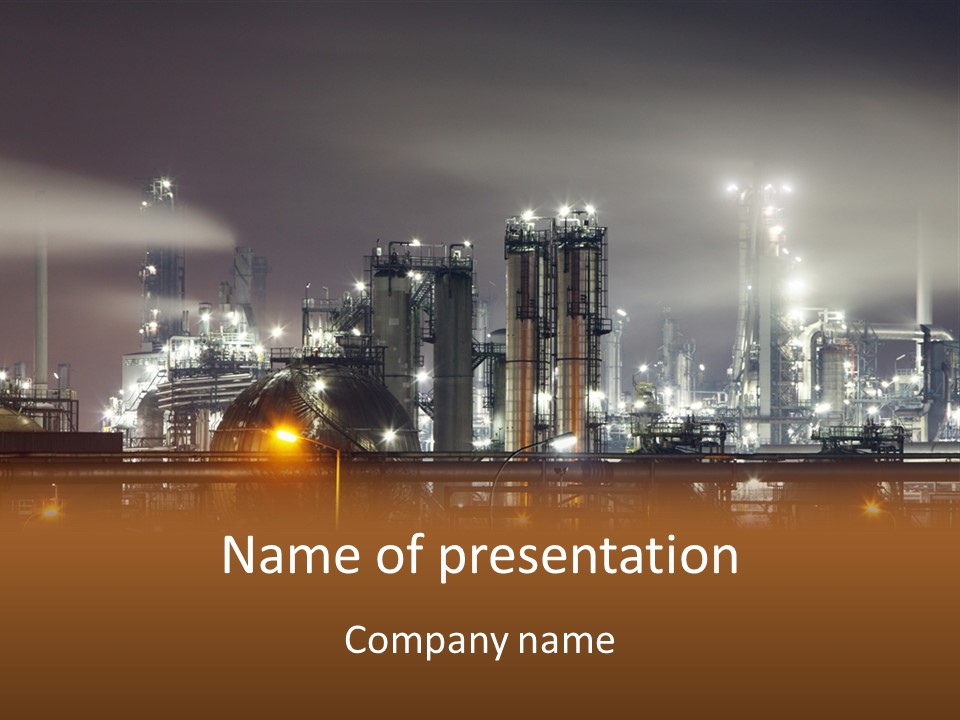 Smoke Power Sunset PowerPoint Template