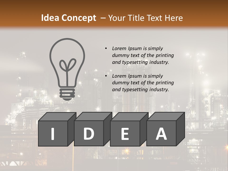 Smoke Power Sunset PowerPoint Template