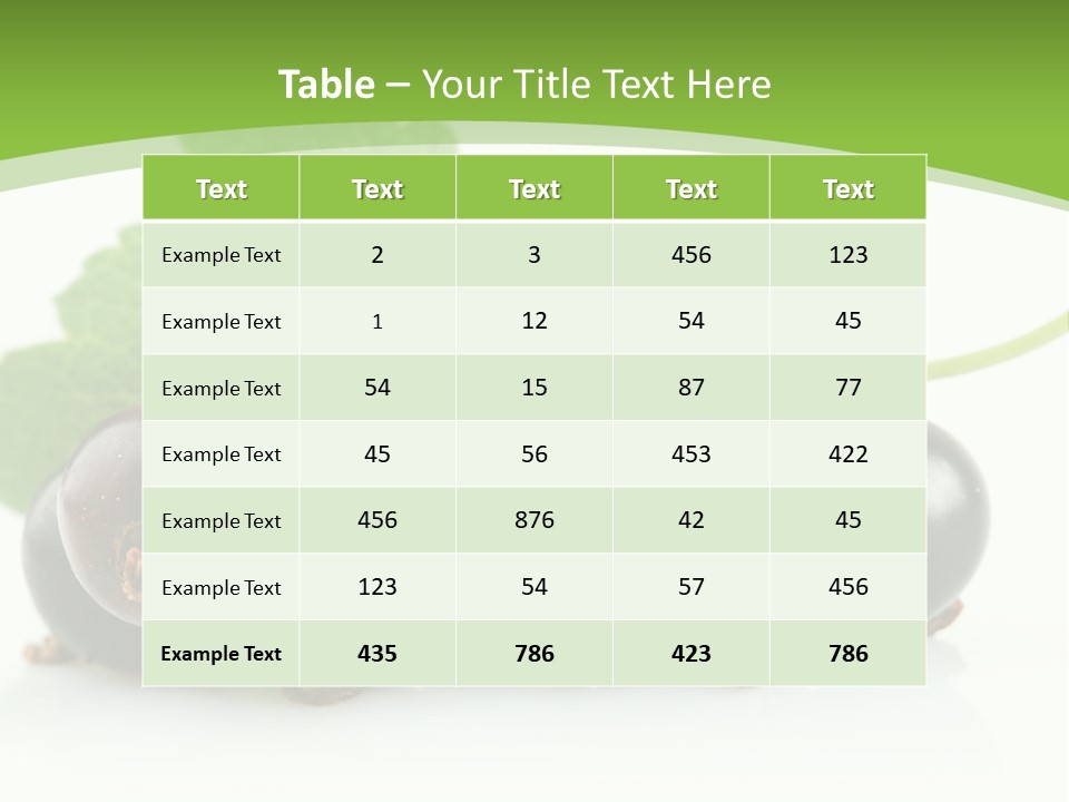 Meal Black One PowerPoint Template