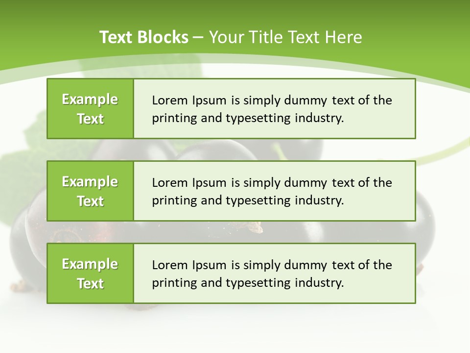 Meal Black One PowerPoint Template