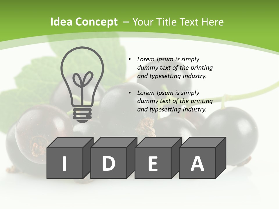 Meal Black One PowerPoint Template